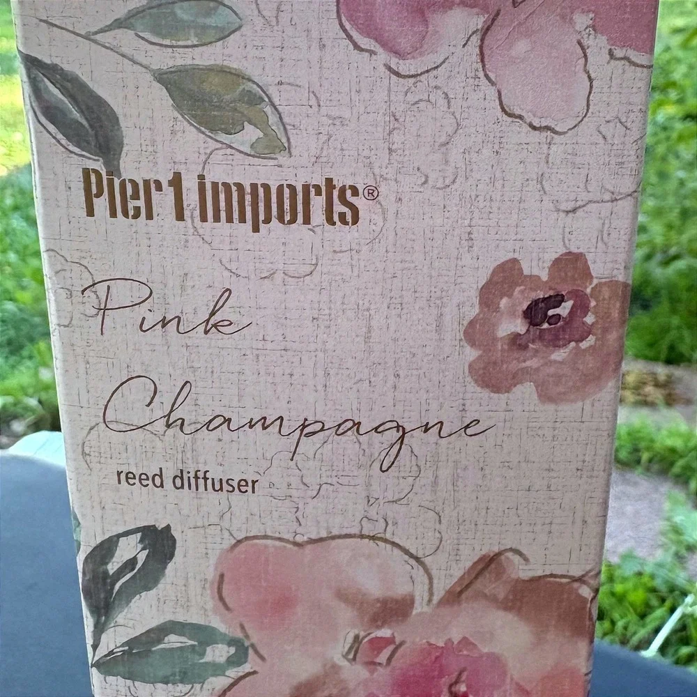 Pier 1 Imports Pink Champagne Reed Diffuser 10oz NEW SEALED